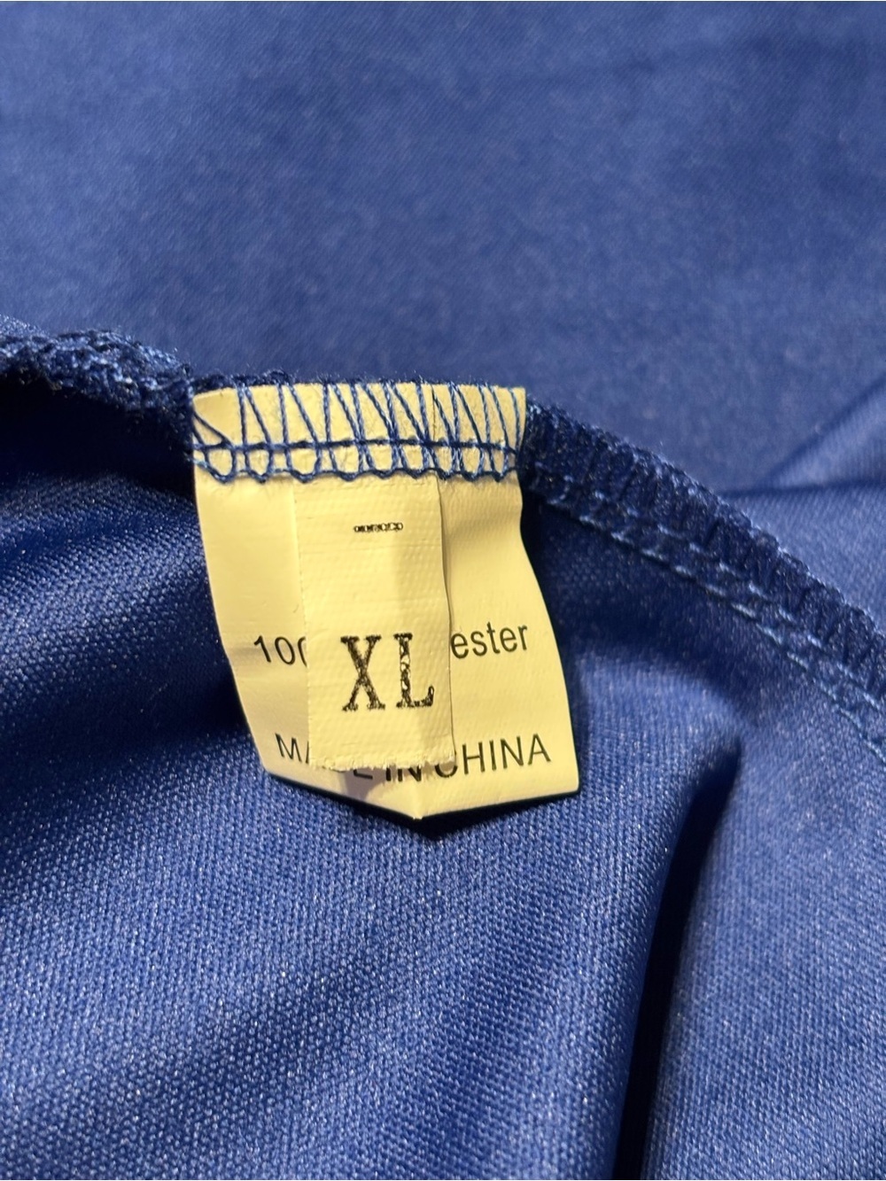 Amazon Royal Blue High-Low Ruffle V-Neck Dress - Picture 13 of 13